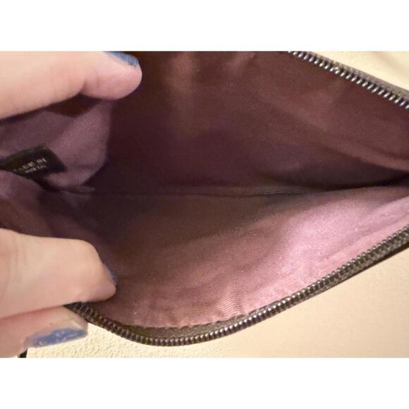 Coach Patchwork Leather and Fabric Wristlet Clutch - Picture 5 of 5